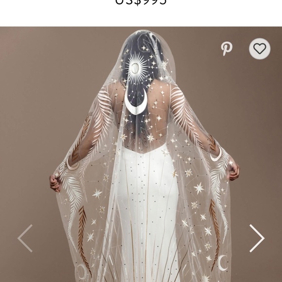 Rue De Seine- desert rose wedding veil - Picture 3 of 4